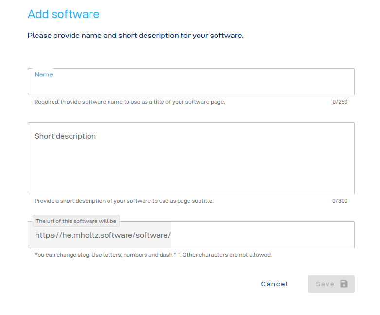 Create a new software